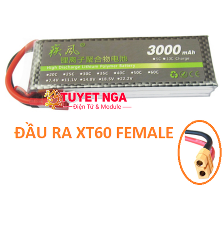 Pin Lipo 3S 11.1V 3000mAh 60C