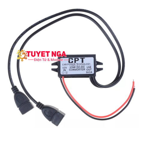 Mạch Chuyển Nguồn 12V Sang 5V 3A ( 2 cổng usb )