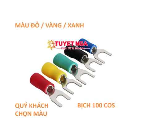 SV2-5 Đầu Cos Chỉa Chữ Y2-5 Phủ Nhựa (túi 100pcs)