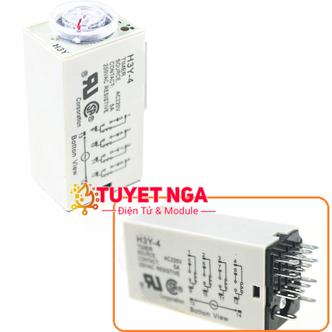 Relay Timer Omron 12V 10 Giây 14 Chân