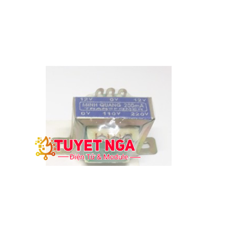 Biến Áp 200mA (Nguồn Đôi 12V-0-12V) Tốt