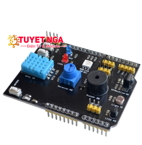 Mạch Mở Rộng Uno Đa Chức Năng DHT11 LM35 Buzzer Và IR RGB