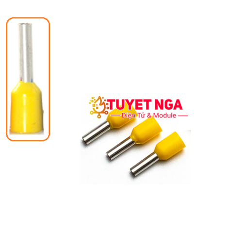 Đầu Cos Pin Rỗng E2510 Vàng