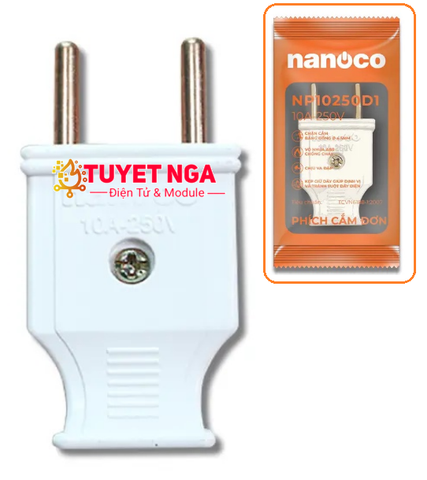 NANOCO Phích Cắm Tròn 10A 250V