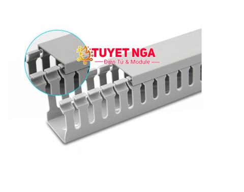 TP Máng Nhựa Nẹp Xám 25x25mm