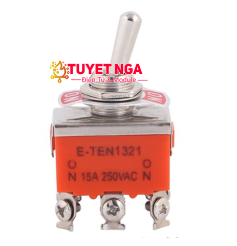 E-TEN1321 Công Tắc Gạt 6 Chân 2 Vị Trí ON-ON Siết Ốc