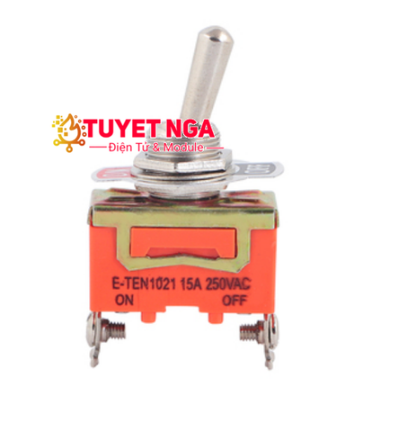 E-TEN1021 Công Tắc Gạt 2 Chân 2 Vị Trí ON-OFF Siết Ốc