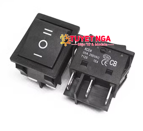 KCD4 Công Tắc ON-OFF-ON 30A 6 Chân T8555