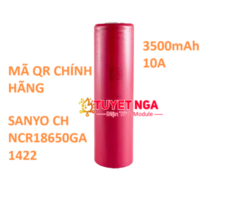 Pin 18650 Sanyo 3500mAh Dòng Xả 10A