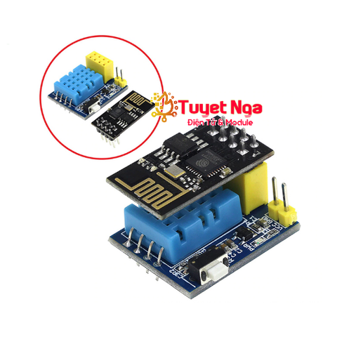 Đế Ra Chân ESP8266 ESP-01 Tích Hợp DHT11