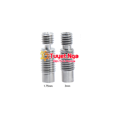 Phụ Kiện Máy In E3D V6 Ống Nạp Bằng Thép Teflon 1.75mm