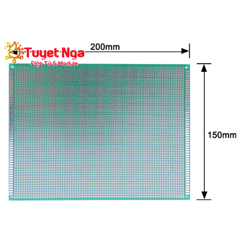 PCB Phủ Xanh 1 Mặt 15x20cm