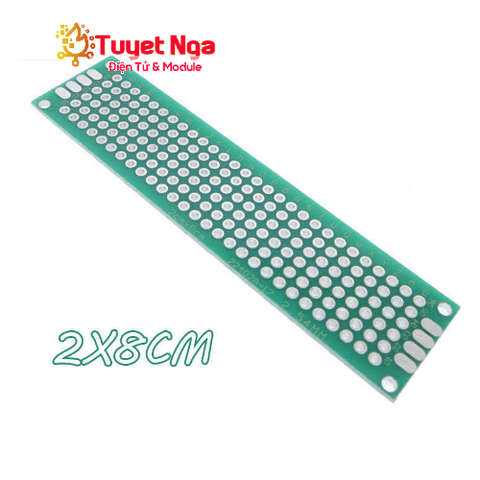 PCB Phủ Xanh 1 Mặt 2x8cm