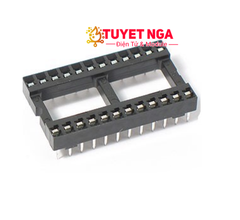 Đế IC 24 Chân Vuông DIP24