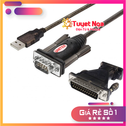 Cáp Giao Tiếp USB To RS232 DB9 Y-105A Unitek