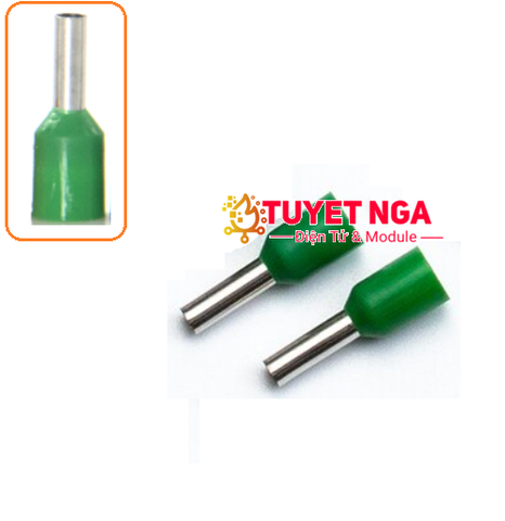 Đầu Cos Pin Rỗng E2510 Xanh