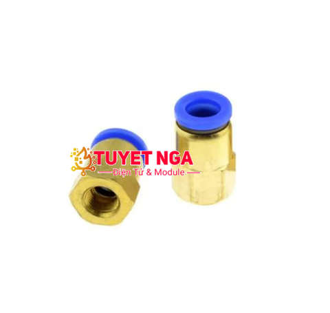 SUNCOS PCF8-01 Đầu Nối Khí Nén Ống 8mm Ren 9.7mm