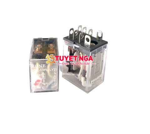 JQX-13FL(LY2) Relay Trung Gian Rone 12V 10A 8 Chân Dẹp