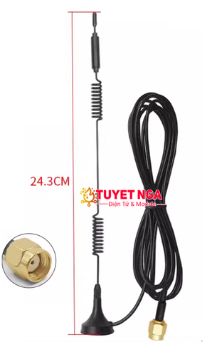 Anten Wifi 5G SMA Cái 18dBi Dài 24.3cm