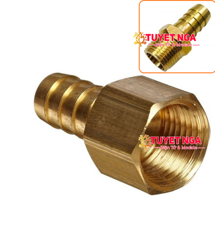 Nối Đui Chuột Ren 21mm Ống 12mm