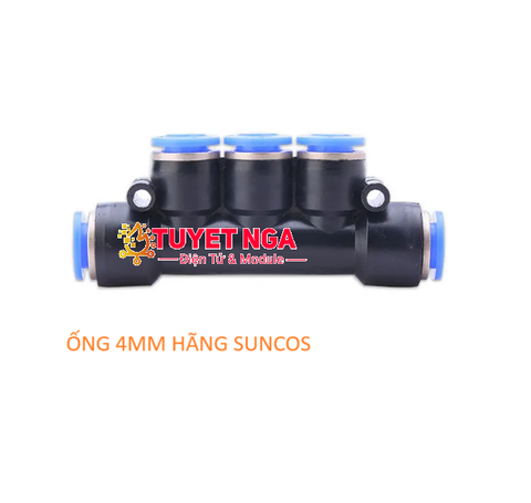 SUNCOS Đầu Nối Khí Nén 5 Ống 4mm PK4