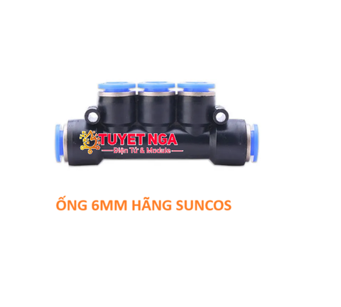 SUNCOS Đầu Nối Khí Nén 5 Ống 6mm PK6