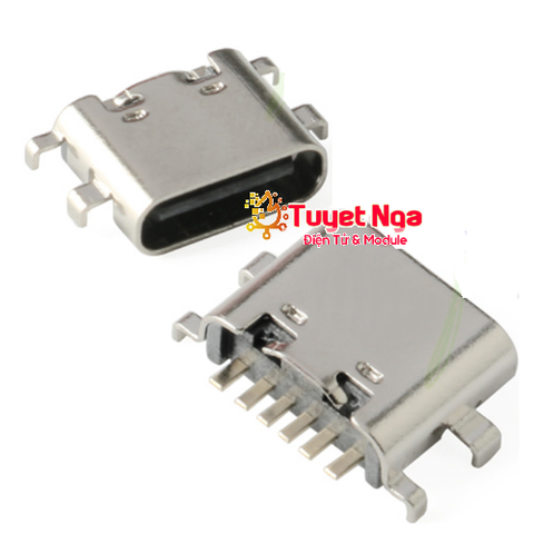 Cổng TypeC Cái 6 Pin 0.8mm