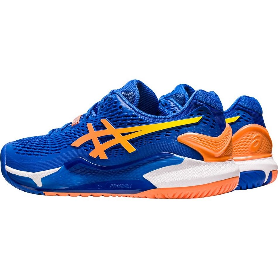 Giày Tennis Asics GEL RESOLUTION 9 Blue/Orange (1041A384-960)