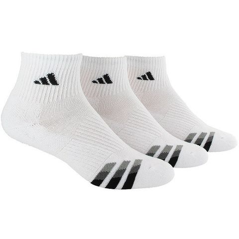 Adidas Cushioned 3 Pack Quarter Tennis Socks (5135939)