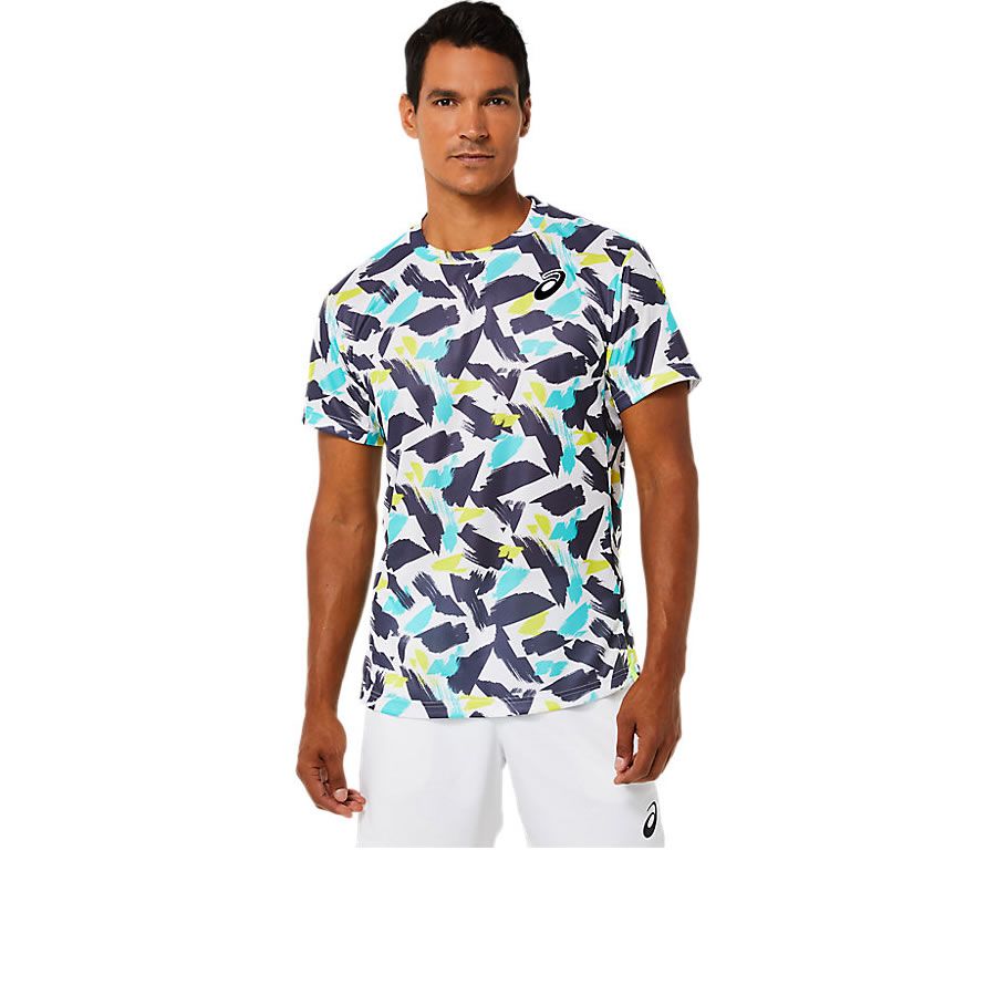 Áo Tennis Asics MATCH GRAPHIC SHORT SLEEVED TOP (2041A191-100)