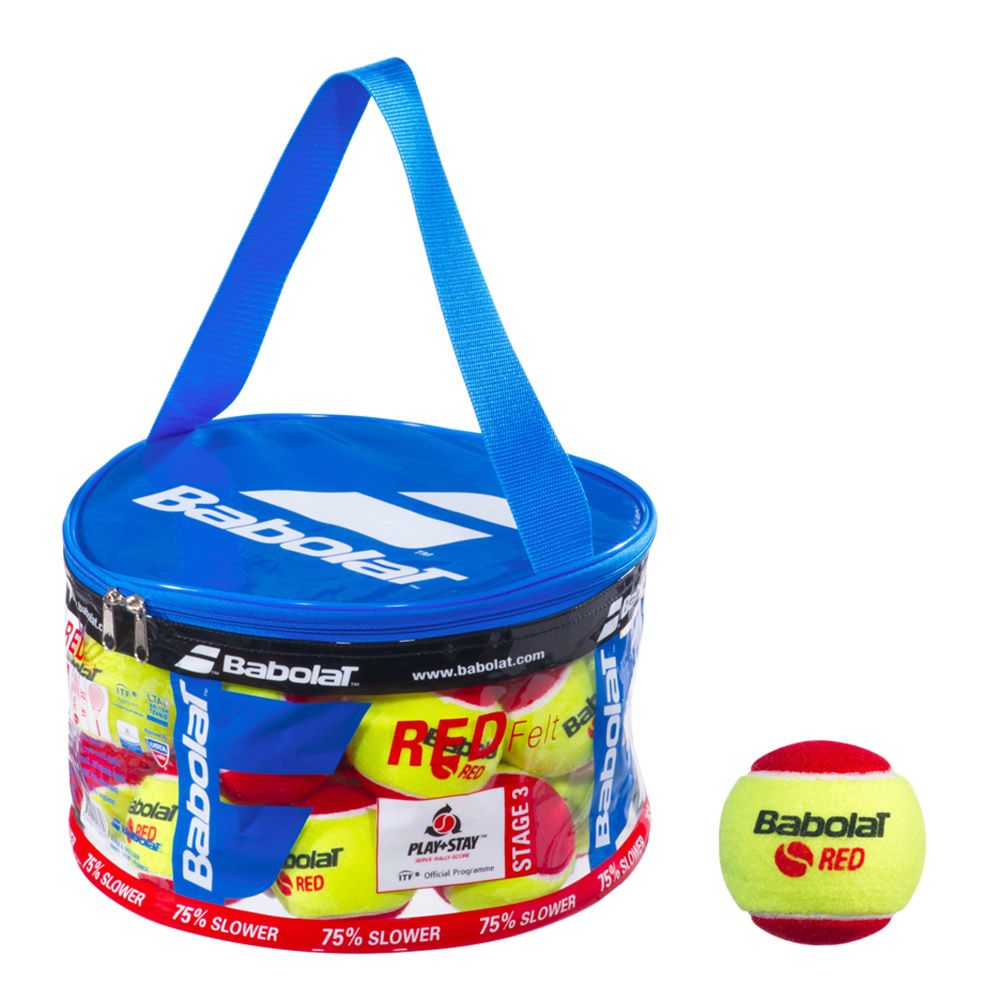 Babolat RED Ball - Banh cho trẻ em 5-8 tuổi-túi 24 trái (516005)