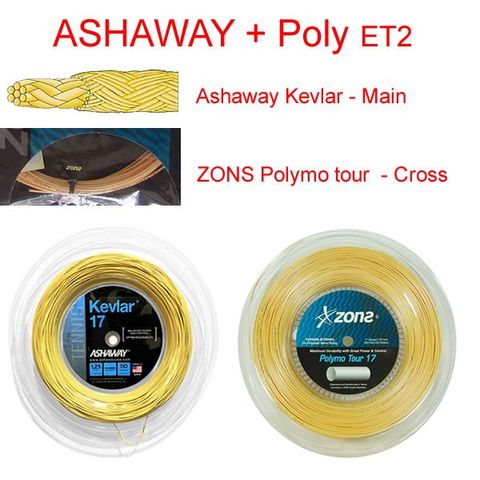 Dây phối ASHAWAY Kevlar + ZONS (Ashpoly2)