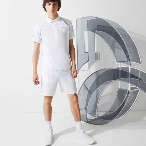 Áo Tennis Lacoste SPORT Novak Djokovic Wimbledon Breathable Ultra-Light (DH4743-EMA)