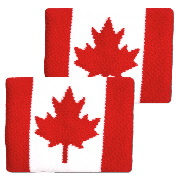 Cặp Băng mồ hôi tay- CANADA Flag Wristbands (FBW-CA)