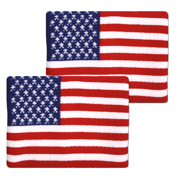 Cặp Băng mồ hôi tay-USA Flag Wristbands (FBW-US)