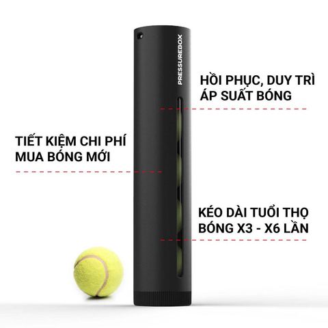 Bình hồi phục độ nảy bóng - Automatic Tennis Ball PRESSUREBOX (ATBBox)