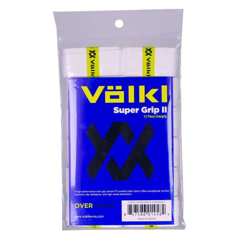 Quấn cán trắng VOLKL SUPER GRIP X12 - 1 quấn cán (V33470)