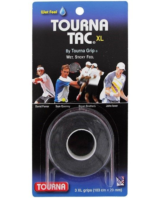 TOURNA TAC OVERGRIP BLACK X3 - Quấn cán cuộn 3 (TAC-XL-BK)