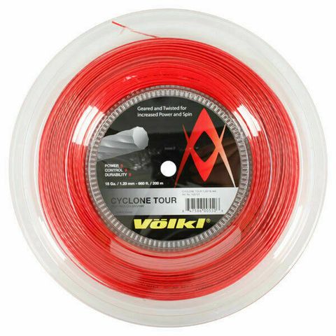 Dây căng vợt Volkl CYCLONE TOUR 18/1.20 RED - 10 cạnh xoắn (V22121)