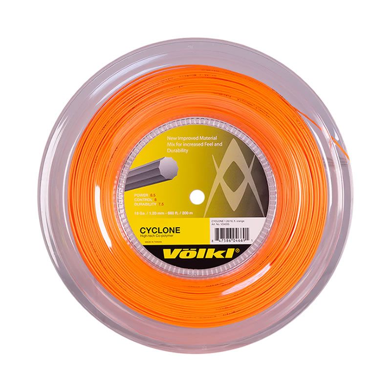 Dây căng vợt Volkl CYCLONE 120 Orange - dây 10 cạnh (V24035)