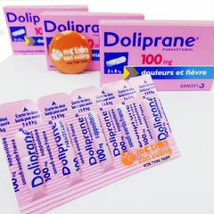 Hạ sốt đút đít Doliprane 100mg