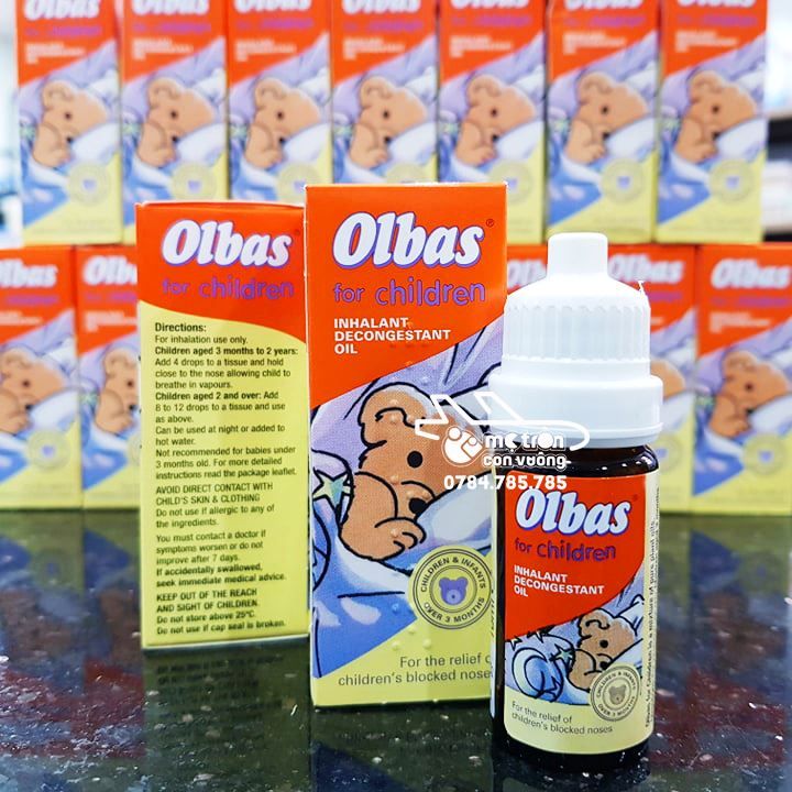 Tinh dầu xông mũi trị ngạt Olbas 12ml (3 tháng+)