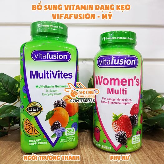 Kẹo dẻo bổ sung vitamin tổng hợp Vitafusion Mutivites Mỹ - 260 viên