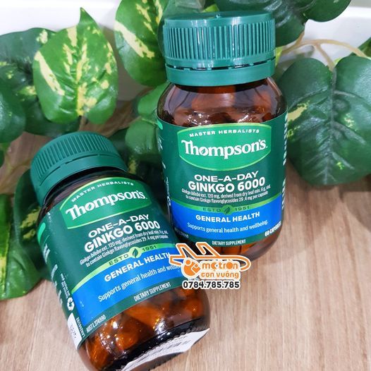 Bổ não Thompson Ginkgo 6000mg - 60 viên