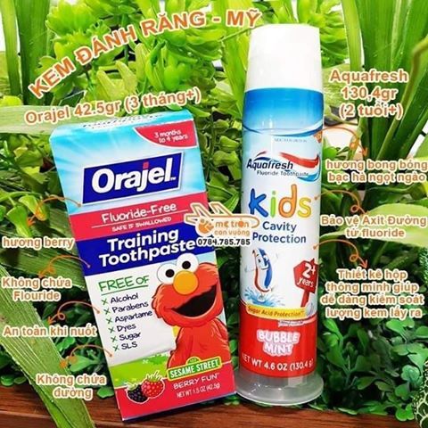 Kem đánh răng Orajel Kids (2 tuổi+)