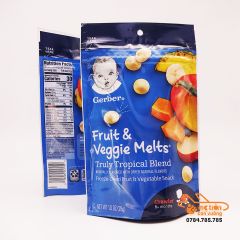 Snack Gerber vị trái cây & rau củ nhiệt đới (8 tháng+)