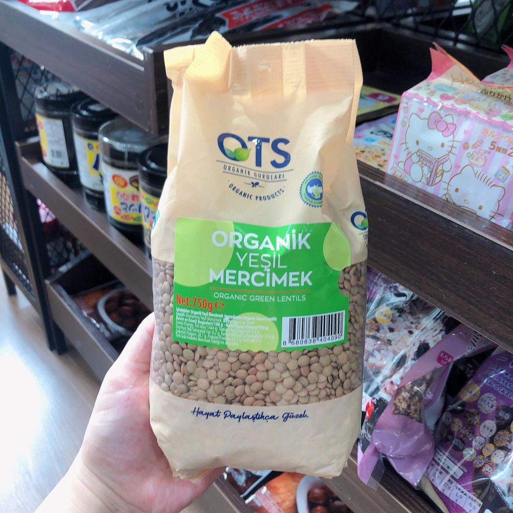 Đậu lăng Xanh hữu cơ OTS Organik 750g