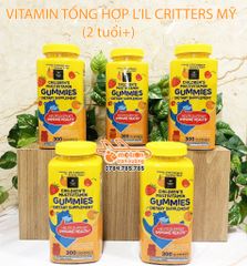 Kẹo dẻo bổ sung vitamin tổng hợp L'il Critters 300 viên (2 tuổi+)