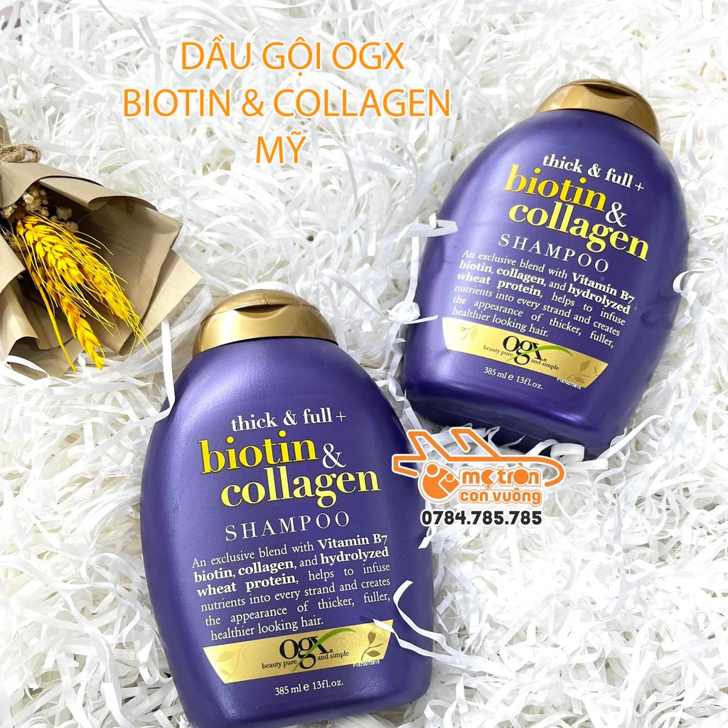 Dầu gội OGX Biotin & Collagen 385ml