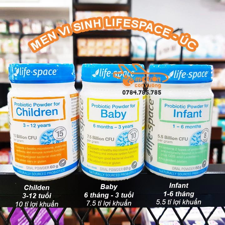 Men vi sinh Lifespace For Infant (1-6 tháng)